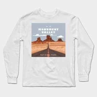 Monument Valley National Park Travel Sticker Long Sleeve T-Shirt